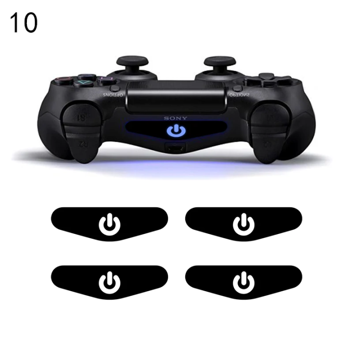 DATA FROG 4PCS LED Light Bar Sticker For PS4 Controller Gamepad Decal Skin Stickers For Playstation 4 Controller Accessories