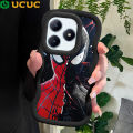 UCUC for Realme C61 C63 Narzo N63 Back Cover Red Black Spider Man Creative Candy Color Wave Silicon Phone Protective Case. 