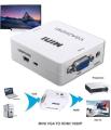VGA To HDMI Video And Audio Video Converter Adapter For HDTVs. 