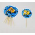 MINIONS THEME CUPCAKE TOPPER - PACK OF 10 CUPCAKE TOPPERS - MINIONS CUPCAKE TOPPERS. 
