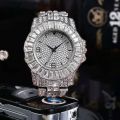 Watches For Men Women Hiphop Full Iced Out Watches Hip Hop Ropper Gold Rhinestone Quartz Wristwatch Relojes Para Mujer. 