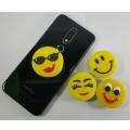 Rubber Emoji Pop Socket For Mobile And Tab. 