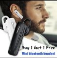 (Buy 1 Get 1 Free) M163 Wireless Bluetooth Single Earpiece With Ear Clip (Connect with All Bluetooth Devices).. 