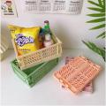 Mini Foldable Plastic Cosmetic Storage Box – Organizer Basket for Home and Office. 