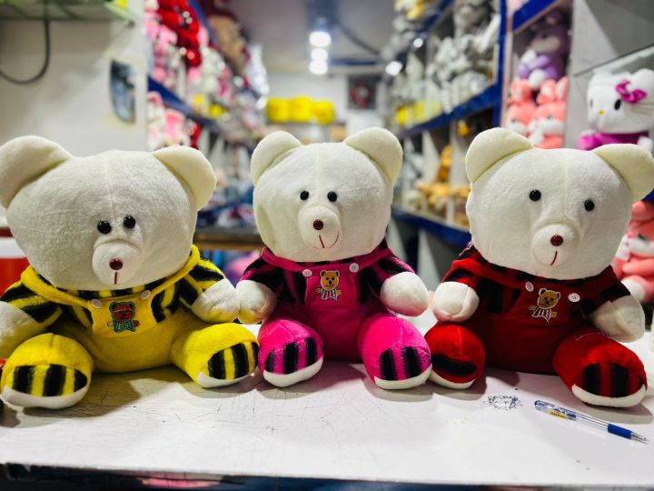 Plush Teddy Bear – Soft White Stuffed Toy with Personalized T-Shirt ...