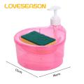 Kitchen Soap Dispenser Convenient Soap Dispenser with Sponge Holder No Dripping Large Capacity Home Supplies Soap Dispenser for Kitchen. 