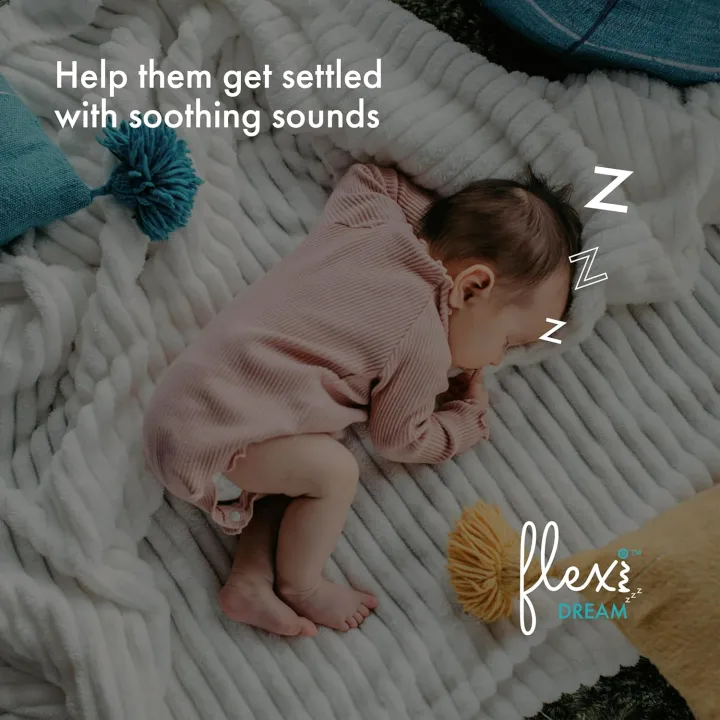 Flexi%20Dream%20%7C%20White%20Noise%20Machine%20Baby%20Adults%20%7C%2021%20Soothing%20Sounds%20Sleeping%20Nursery%20Travel%20Home%20Office%20%7C%2016%20Hours%20Play%20%7C%20USB%20Rechargeable%204%20Timer%20%7C%2032%20Levels%20Volume%20(White)%20-%20Image%204