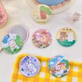 Makeup Mirror For Girls Mini Round Mirror Cute Mini Portable Mirror Pocket-sized Makeup Mirror Cartoon Makeup Mirror. 