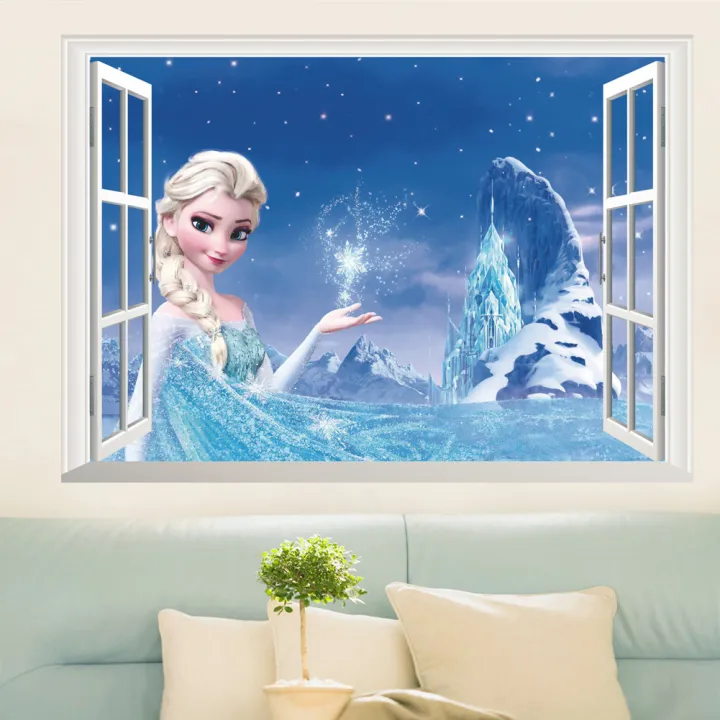 Yfashion%20Cartoon%203D%20%20Frozen%20Princess%20Wall%20Stickers%20for%20Kids%20Rooms%20Nursery%20e%20Decor%20-%20Image%205
