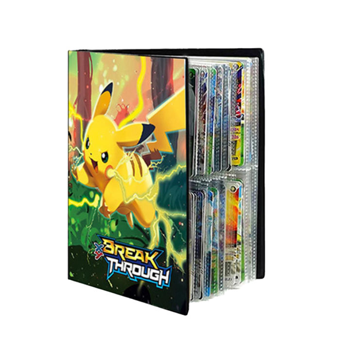 Summerflowers - 240PCS Game Card Collection Holder for Pokemon Cards Album Book Cartoon - Anime Collection Folder for kids (cards excluded)