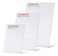 A4, A5, A6 Acrylic Display Stand L-shape Slanted Sign Menu Holders. 