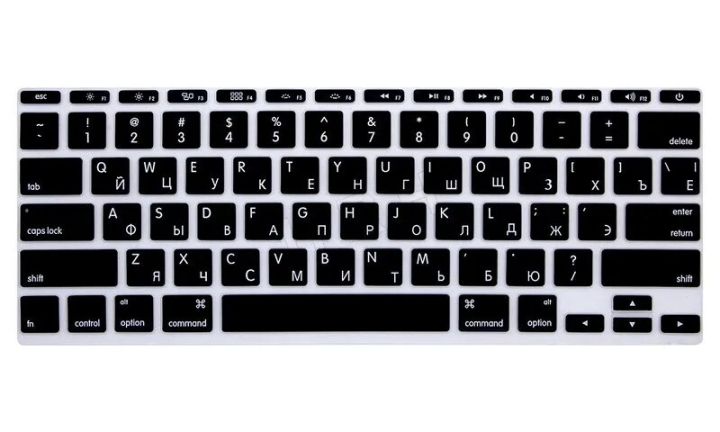 【Good-Love Store】11 inch Russian Letter Silicone Gel US Skin Protector Protective Film for MacBook Air 11.6 Inch Mac Air 11
