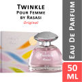 Rasasi Twinkle Eau De Parfum Women's Perfume 50 Ml Bottle

{"title": "Rasasi Twinkle EDP Pour Femme 50ml Women's Perfume"}. 