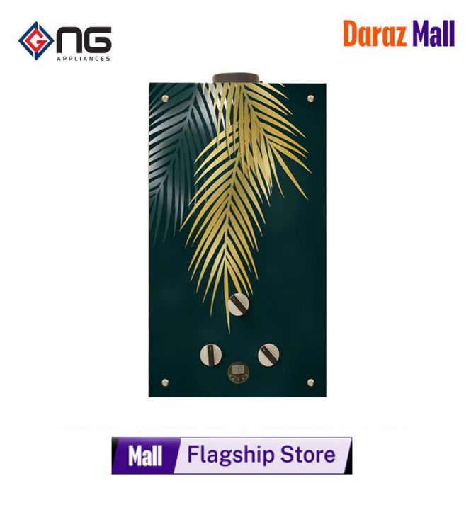 Nasgas Instant Water Heater DG-10L Crystal Series Natural Gas Geyser Auto cut-off protection device Brand Warranty