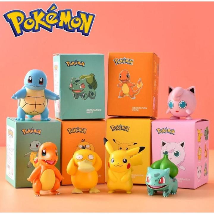 Figurines Pokémon En Vinyle - Torchic, Mudkip, Chimchar, Jigglypuff - Pour Collection Ou Jeu