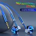 DISOUR Original 9D Surround Bass Hifi Metal Wired Earphone With Mic Waterproof Sweatproof Sport Gaming Music Headphone 3.5MM AUX Headset For Samsung/Xiaomi/iPhone/Huawei/Oppo/Vivo/PC. 