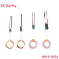 5V 1A/2A Wireless Charger Module Supply Receiver Charging Coil Terminal Circuit Board For Electronic DIY Phone. 