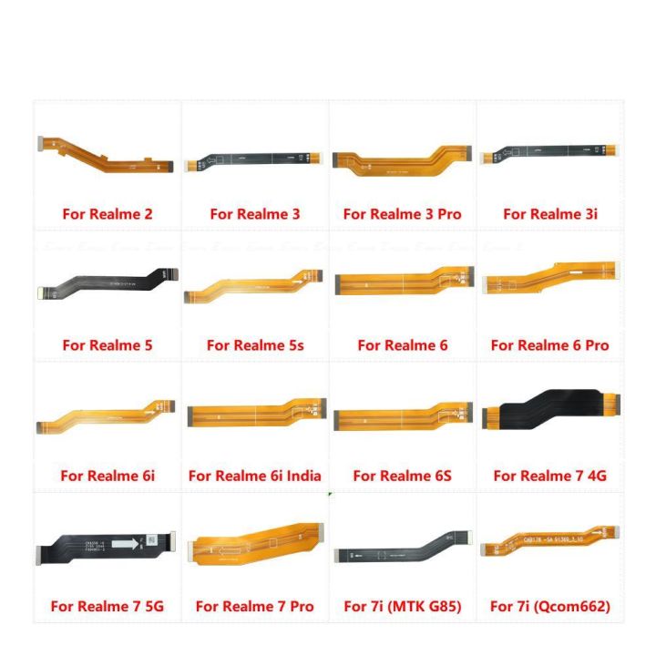 Main Motherboard LCD Display Connector Flex Cable Parts For OPPO Realme 2 3 3i 5 5i 5s 6 6i 6S 7i 7 Pro 4G 5G