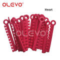 OLEVO 200Pcs/20Sticks Dental Elastic Elastomeric Ligature Ties Orthodontic Leagues for Teeth Braces Brackets O-Ring Rubber Bands. 