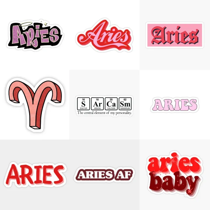 25pcs%20ARIES%20sticker%20pack%20of%20zodiac%20sign%20astrology%20aesthetic%20cute%20design%20cool%20ideal%20for%20decor%20on%20journals%20guitar%20etc%20-%20Image%204