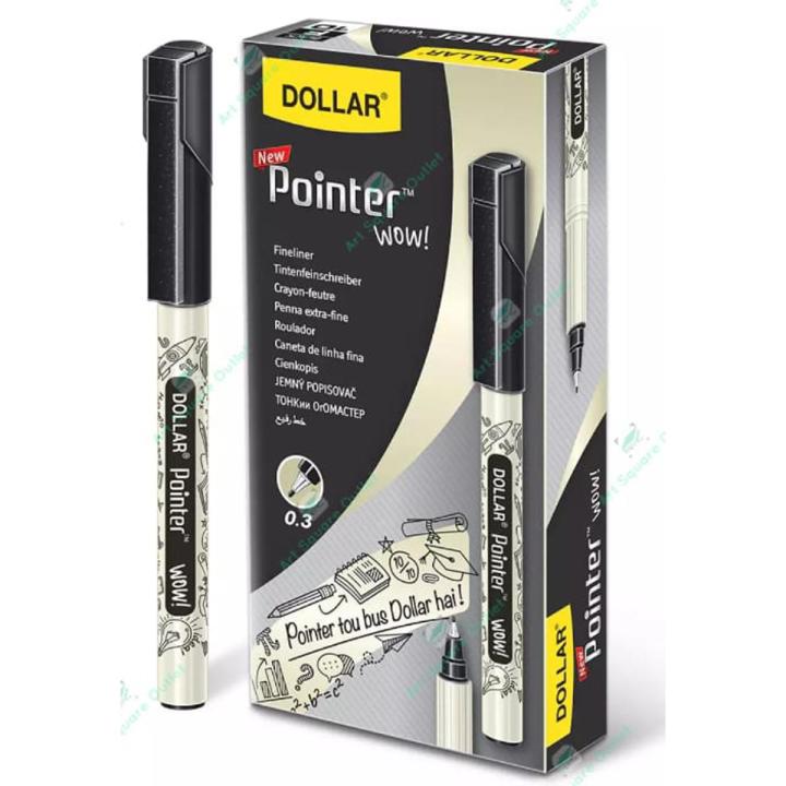 Dollar pointer Black Color 10 Piece box