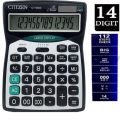 CITIZEN SUPERIOR CALCULATOR CT-9300 14 DIGIT LED WITH DOUBLE POWER (SOLAR & BATTERY). 