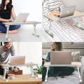 Foldable Computer Table Adjustable Portable Laptop Desk Rotate Laptop Bed Table. 