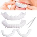 Silicone Imitation Braces Teeth Decoration Kits Environmentally Friendly And Safe Silicone Artificial Braces Snap on Smile. 