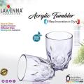 Pack of 6 Durable Lavenna Acrylic Tumbler Glass. 