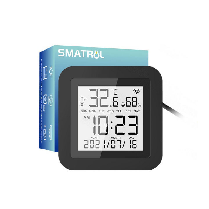 SMATRUL Touch Screen Smart AC Remote Control Universal WiFi IR Remote Control Air Conditioner Work for Tuya Google Home alexa