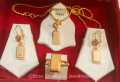 Gold Plated Imported Gold Bar Locket Chain Set. 