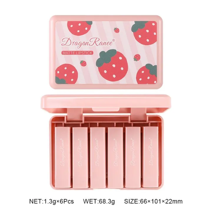 Dragon%20Ranee%20Strawberry%20Matte%20Velvet%20Lipstick%20Set%20of%206%20DR24%20-%20Image%206