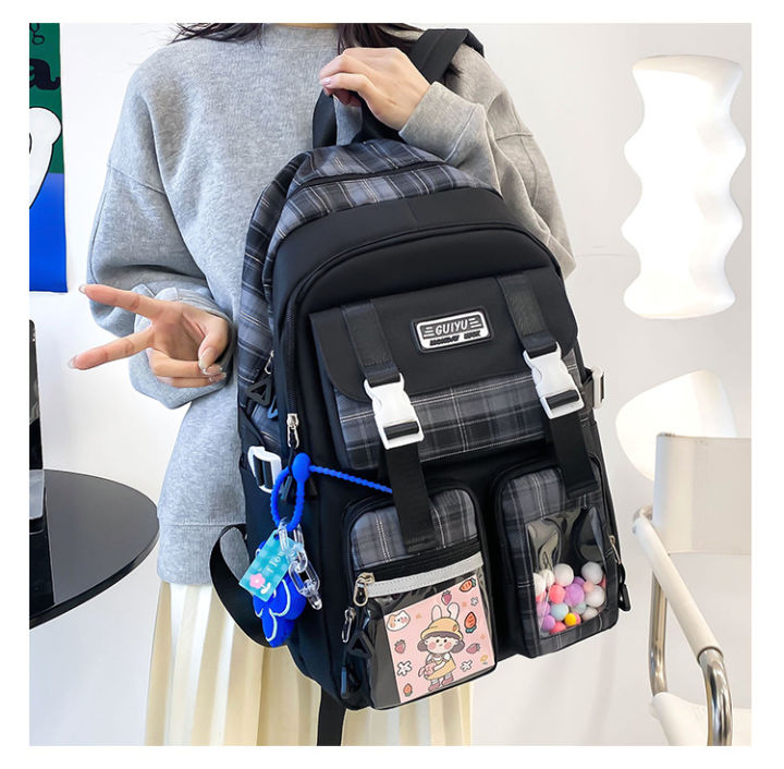 HLNB%20Cute%20Backpack%205%20pcs%20Set%20Aesthetic%20Backpack%20Kawaii%20Backpack%20Large%20Capacity%20Casual%20Travel%20Mochilas%20Daypacks%20-%20Image%204