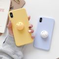 Squishy 3D Toys Chick Phone Cat Case For iphone 11 12 13 14 15 Pro MAX XR SE 2020 SE 3 Cartoon Funny Foot Soft Cover. 