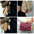 30ML Leather Hand Sanitizer Keychain Holder Travel Bottle Hand Sanitiser Case Refillable Container Flip with Tassel. 