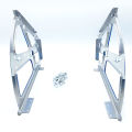 2 Layer Metal Shoe Rack Fittings,Shoe Rack Kamani. 