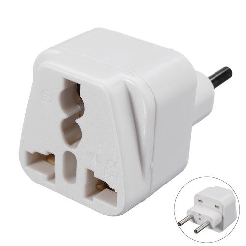 Brass Travel Adapter Multi Plug 2 pin, Mobile Shoe Multi Three to Two ...