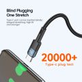 【Maroon Aeeioi】Essager 100W USB C To Type C Cable USB-C PD Fast Charging Wire Cord For Macbook Samsung Xiaomi Type-C USBC Cable 3M Charger. 