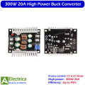 300W 20A DC-DC Buck Converter Step-Down Module with Constant Current LED Driver High Efficiency Voltage Regulator by Electrica. 