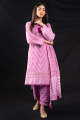 Alkaram Studio Unstitched 2 Piece Embroidered Karandi Suit with Karandi Dupatta FW-64.1-23-Pink. 