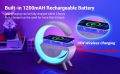 Big Size Wireless Charger for Android and iPhone| BT2301 Wireless Charging Lamp | Bluetooth Speaker for PC and Mobile With USB Ports Design (diff size) | Night Light Lamps. 