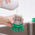 Kitchen accessories Dishwasher scrubber brush liquid soap dispenser cleaning refillable brush pot dish washing scrub brush kitchen accessories bathroom toilet cleaner dish wash tool kitchen organizer kitchen cleaner sink accessories rust cleaner. 