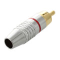 Adapter Audio Coaxial Cable Connector RCA Plug seamless 10 pcs ， audio RCA connector. 