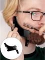 Men darhi Ka Khat Beard Shaper Beard Comb Shaping Tool Goatee Styling Template Combs Transparent for Hair Trim Beards Double Side Beard Shaping Beard Shaper PLUS Comb For Line Up and Men Bread Comb. 