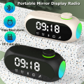 Portable Mini FM Radio Receiver Hifi Sound RGB Bluetooth Speaker with Clock Dual Alarm Clock Support Handsfree -A Durable Easy Install. 