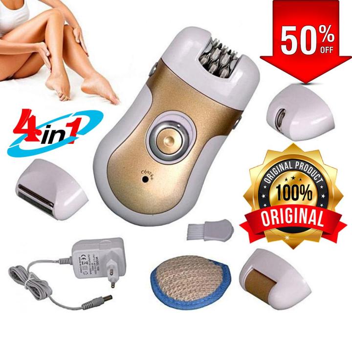 4 in 1 ORIGINAL 903 Women Epilator Shaver Depilator Lady Hair Remover Tool Women’s Facial Hair Remover Best Mini Rechargeable Professional Electric Female Shaving machine Depilatory Use for Full Body 903 Ladies Shaver Hair Removal Accessories