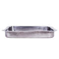 Stainless Steel Deep Rectangle Food Serving Tray 40.5 x 30 cm. 