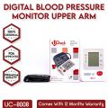 Ucheck Blood Pressure Monitor Upper Arm BP Operator Cuff Machine, Accurate Automatic High Blood Pressure Machine Kit, Pulse Rate Monitor for With USB Port. 