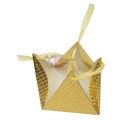 Pyramid Design Bidh Box - 3.5 Inch x 3.5 Inch - Wedding Themed Party - Multicolors - Unisex - Pack Of 50. 