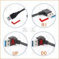 【3C VictoryEagle Store】90 Degree Right Angled USB USB3.0 A Type Male to Straight A Type Male Cable. 